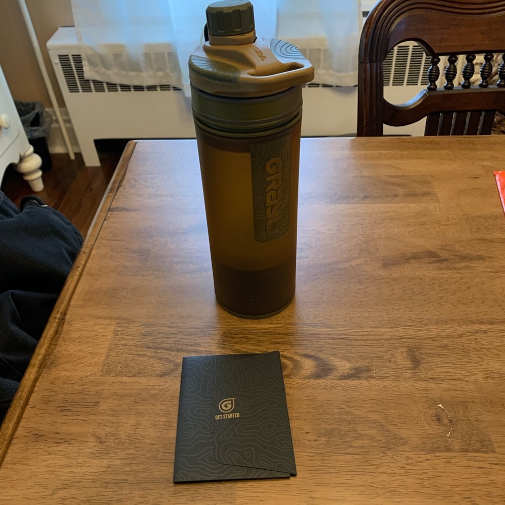 Grayl geopress filter water bottle